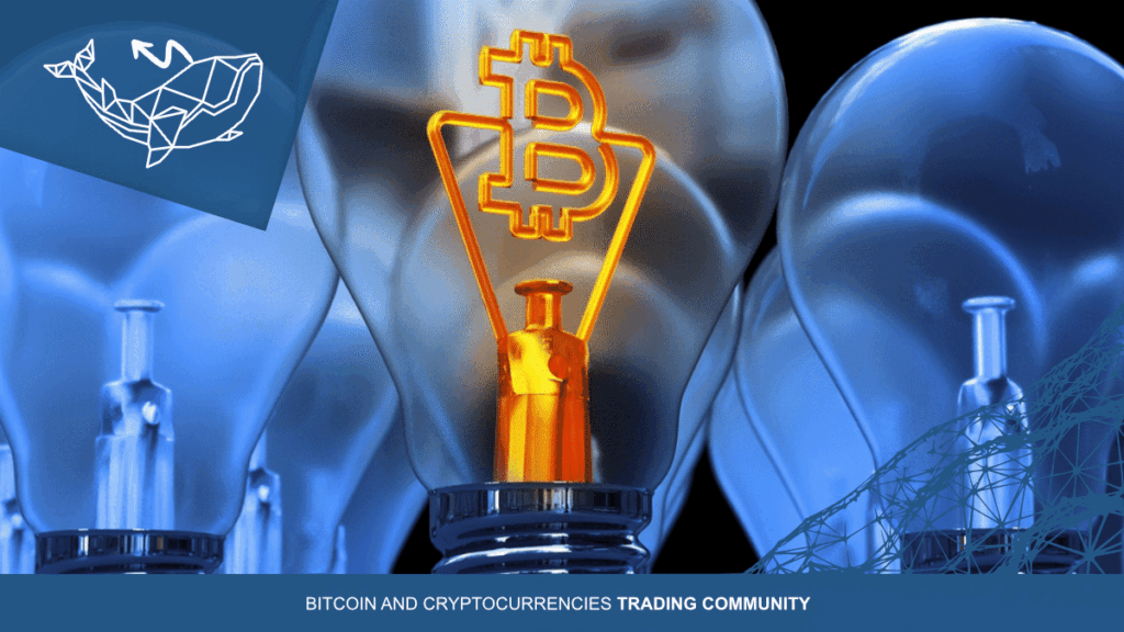 Electric bulbs with bitcoin as its filament shape
